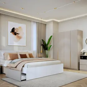 Set Mobila Dormitor Bej / Casmir Auris C07